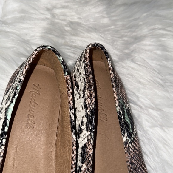 Madewell The Adelle Ballet Flats in Snake Embossed Leather - Picture 9 of 11
